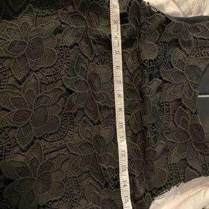 Black lace overlay dress